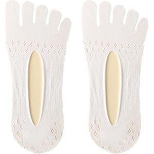 Fluwelen Vijf-Teen Sokken Mesh Ultra Low Cut Liner Met Gel Tab Ademende Dunne Vijf-Teen Sokken Onzichtbare sokken Voor Vrouwen Zomer B99