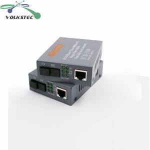 HTB-3100AB Glasvezel Ethernet Media Converter Single Fiber Converter 25km SC 10/100M 1 Paar