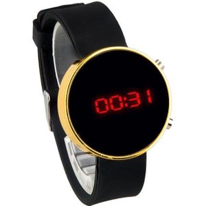 Stijlvolle Vrouwen Mannen Unisex Elektronische Led Digitale Klok Rose Goud Zilver Ronde Horloge Zegarek Damski