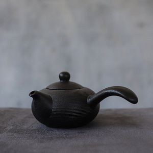 Luwu Zwart Servies Keramische Kyusu Theepotten Handgemaakte Chinese Thee Pot 165 Ml