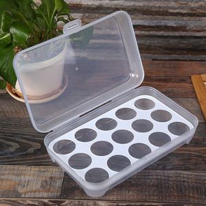 15/24 Grids Plastic Ei Opbergdoos Eieren Houder Draagbare Voedsel Opslag Container Pp Koelkast Ei Lade Houder Container W Deksel