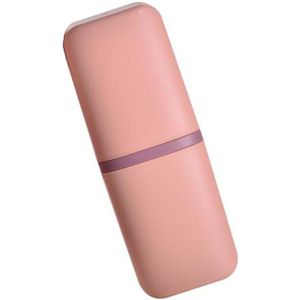 Draagbare Tandenborstel Tandpasta Handdoek Case Voor Reizen Grote Capaciteit Plastic Opbergdoos 2 In 1 Camping Organizer