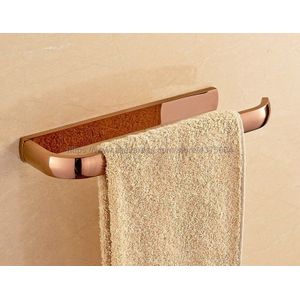 Luxe Rose Goud Messing Handdoekring Handdoekhouder Badhanddoek Bar Badkamer Accessoires Woondecoratie Nba868