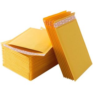 50 Stks/partij Foam Envelop Tassen Zelf Seal Mailers Gevoerde Enveloppen Met Bubble Mailing Tas Pakketten Tas 13x18cm