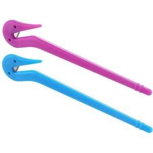 4 Stuks Elastische Haarband Cutters Wegwerp Rubberen Band Remover Pijnvrij Haar Banden Verwijderen Tool Gemengde Kleuren