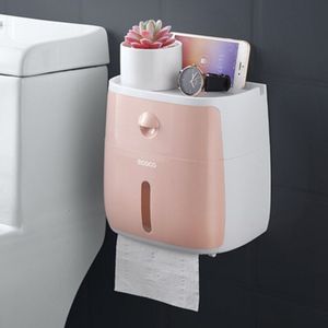 Wall Mounted Toiletrolhouder Plastic Dispensers Multi Toiletrolhouder Badkamer Dubbele Papieren Tissue Doos