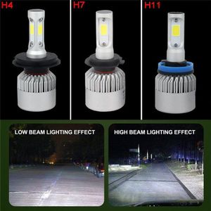 1Pcs H4 H7 H11 72W 16000LM Led Laag Verbruik High Power Ultra Lange Levensduur Duurzaam Koplamp Auto auto Hi/Lo Beam Lampen 6000K