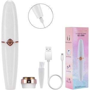2 In 1 Elektrische Wenkbrauw Trimmer Usb Oplaadbare Hair Remover Vrouwen Scheerapparaat Gezicht Epilator Scheermes Dames Make-Up Tool