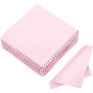 50 Pack Schone Poetsdoek Polijsten Doek Voor Sterling Verzilverd Goud Platina Sieraden Anti Aanslag #236383