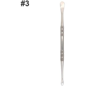 1Pcs/2Pcs Staal Double-Ended Cuticle Pusher Dode Huid Remover Manicure Cleaner Care Nagels Gereedschap alle Voor Manicure Set