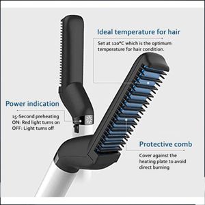 Mannen Haar Kam Krultang M Styler Mannen Alle In Een Keramische Hair Styling Ijzer Stijltang Krultang Set quick Haar Styler