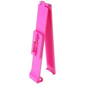Brainbow 1Pc Roze Haar Snijden Heerser Tondeuse Schaar Pony Clipper Diy Trim Pony Haarspelden &amp; Clips Voor haar Snijden Netjes