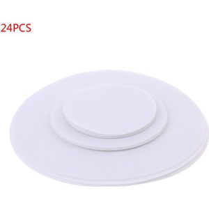 Set Van 24 Soft Vilt Plaat Verdelers 3 Maten Pan Separator Pads Kookgerei Bakvormen Pot Stapelen Protectors Schotel Kras Protectors