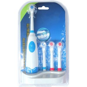 Mondhygiëne Roterende Elektrische Tandenborstel Waterdichte Tand Whitening Huishoudelijke Dental Care Met 4 Zachte Borstel Hoofd TSLM1
