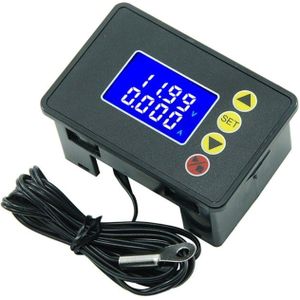 0-100VDC 10A Power Meter Digitale Voltmeter Ampèremeter Wattmeter Temperatuur Monitor 425C