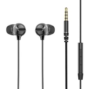 Ak Rock Ruimte RAU0695 Obsidiaan Stereo Oortelefoon Met 3.5Mm Jack In Ear Oortelefoon Bass Oortelefoon