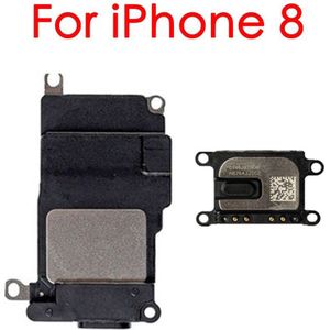 Front Top Oortelefoon Oor Stuk Sound Speaker Vervangende Onderdelen En Bodem Luidspreker Buzzer Voor Iphone 7 7Plus 8G 8 Plus