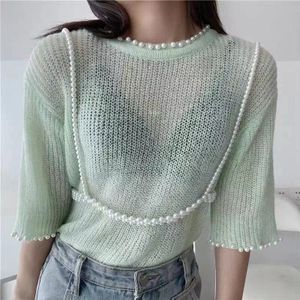 Trend Ins Imitatie Parel Vrouwen Taille Keten Netto Rood Sling Vest Buiten Overhemd Riem Decoratie Rok Jarretel Riem taille