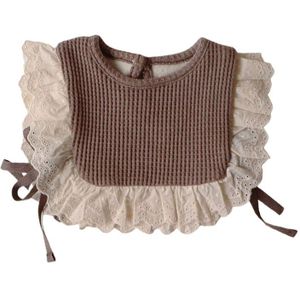 Leuke Hollow Kant Prinses Baby Vest Herfst Meisje Zoete Buiten Winddicht Katoen Q1FE