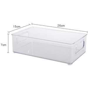 Clear Pantry Organizer Bakken Huishoudelijke Plastic Voedsel Storage Box Voor Keuken Werkbladen Kasten Koelkast Vriezer