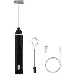 Rvs Melkopschuimer Elektrische Handheld Mixer Blender Melk Foamer Maker Voor Koffie Latte Cappuccino