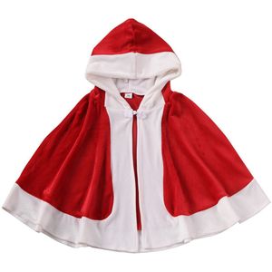 Baby Xmas Mantel Rode Peuter Infant Winter Kid Meisje Hooded Prinses Cape Rode Jas Fur Christmas Party Kostuum Fancy