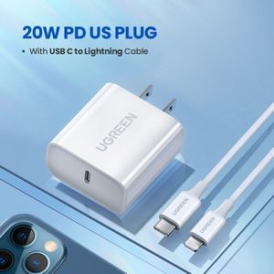 Ugreen PD20W Usb Charger Voor Iphone 12 Pro 11X8 Usb C Fast Charger Quick Charge 4.0 3.0 Voor xiaomi Huawei Telefoon Pd Charger