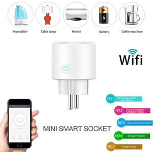 Mini Smart Plug Wifi Socket Draadloze Telefoon Afstandsbediening Schakelaar Smart Timer Stopcontact Werken Met Google Assistent Ifttt