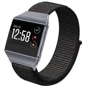 Nylon Weven Klittenband Band Voor Fitbit Ionische Loopback Horlogebanden Sport Ademend Bandjes Vervanging Polsbandjes Eenvoudig Te Installeren