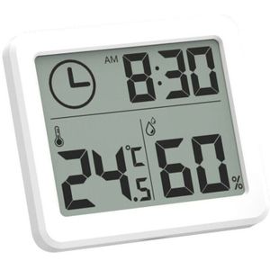 Digitale Klokken LCD Elektronische Temperatuur Vochtigheid Monitor Desk Wekkers Home Wandklok met Thermometer en Hygrometer
