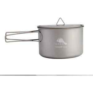 TOAKS Pure Titanium Camping Cookware Outdoor Potten, Kan worden Gebruikt Als een Cups, kommen en Pannen 0.03mm 90g POT-700-D115-L