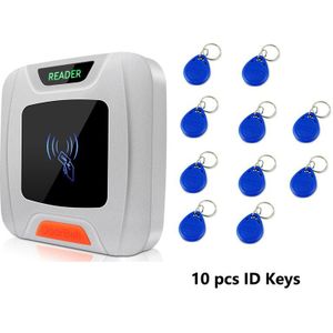 Zilver Kleur Waterdichte Proximity Card Reader125KHZ Rfid Slave Lezer Wiegand 26 Uitgang Kaartlezer Voor Deur Toegangscontrole