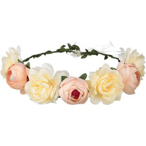 Koreaanse Hoofddeksels Bohemen Strand Simulatie Rose Bloem Hoofdband Vrouwen Bridal Krans Hoofdband Krans Elastische Haaraccessoires