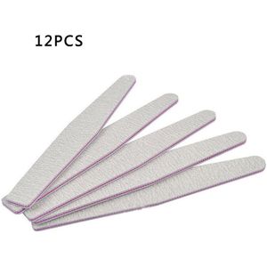 12Pcs Nail Polijsten Bestand Nail Zand Strip Diamant Vorm Dubbelzijdig Voor Repareren Nail Gereedschap Wrijven Strips Spons strips