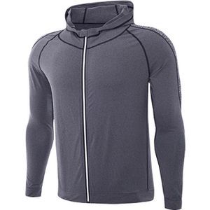 Sport Running T-shirt Mannen Sportkleding Fitness Jogging Tops Slim Quick Dry Lange Mouwen Athletic Hoodies Rits Sweatshirt