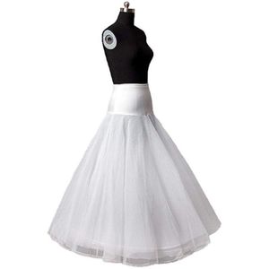 Arriveert 100% EEN Lijn Tulle Wedding Bridal Petticoat Onderrok Hoepelrokken voor Trouwjurk