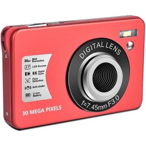 Hd 1080P Digitale Camera 30 Mp Mini 2.7 Inch Lcd-scherm Camera Met 8X Digitale Zoom, compact Camera &#39;S Voor Volwassen, Tieners