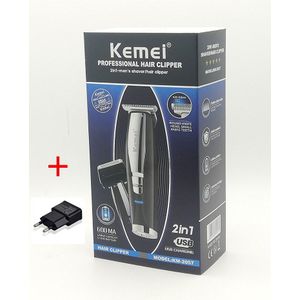 Kemei 2 In 1 Haar Baard Trimmer Scheerapparaat voor Mannen 0mm Kaalhoofdige Tondeuse Vergeldende Scheermes Afwerking Scheren machine