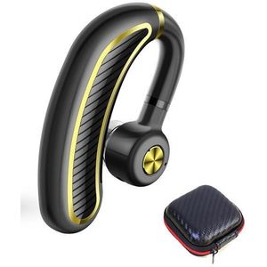 K21 draadloze hoofdtelefoon Bluetooth Headset Oor Haken Sport Oortelefoon voor telefoon handsfree Hoofdtelefoon met lader doos volumeregeling