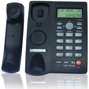 Desktop Draadgebonden Telefoon Met Caller Id Display, Verstelbare Volume, real Time Datum W Bedrade Vaste Telefoon Voor Thuis/Hotel/Kantoor