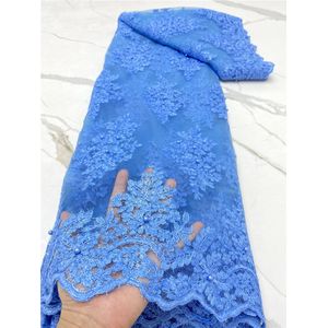 Pgc Afrikaanse Veters Stof Tulle Lace Groen Nigeriaanse Geborduurde Bruids Kant Stof Voor Bruiloft Naaien YA4524B-8