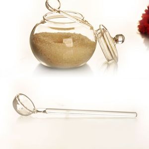 SOLEDI Huishouden Kristal 250 ml Glazen Pot Snoep Suikerpot Saleros De Cocina met lepel