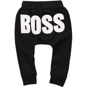 Baby Jongens Meisjes Broek Katoenen Broek Brief Boss Gedrukt Harembroek Casual Broek Baby Kleding