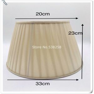 E27 Art Deco Lampenkap Voor Tafellamp Koffie/Beige Kleur Ronde Stof Lampenkap Moderne Stijl Lamp Cover Voor bureaulamp