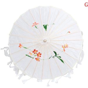 Zijde Doek Kant Paraplu Vrouwen Kostuum Fotografie Props Tasseled Paraplu Yarned Chinese Klassieke Olie-Papier Paraplu Parasol