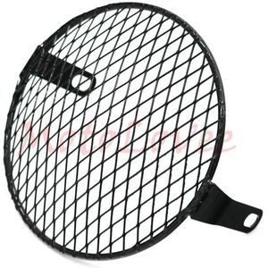 Motolovee Universele Motorfiets Koplamp Lampenkap Mesh Grill Masker Protector