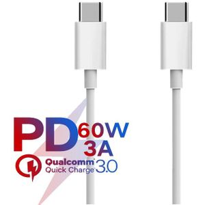 Usb C Lading Data Kabel Voor Apple Ipad Macbook Pro Huawei Xiaomi Samsung Mobiele Telefoon Pd Snel Opladen Usb Type-C Netsnoer