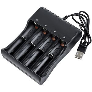 Smart USB 4-slot Charger for 21700/18650/18350 batteries