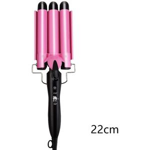 Professionele Haar Krultang Triple Vat Haar Krultang Strijkijzers Haar Wave Waver Styling Tools Haar Styler Wand
