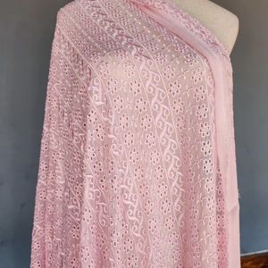 Kant Rode Kleur Pure Zijde Avondjurk Bruiloft 100% Zijde Fabirc Zijde Chiffon Borduren